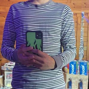 striped nike long sleeve